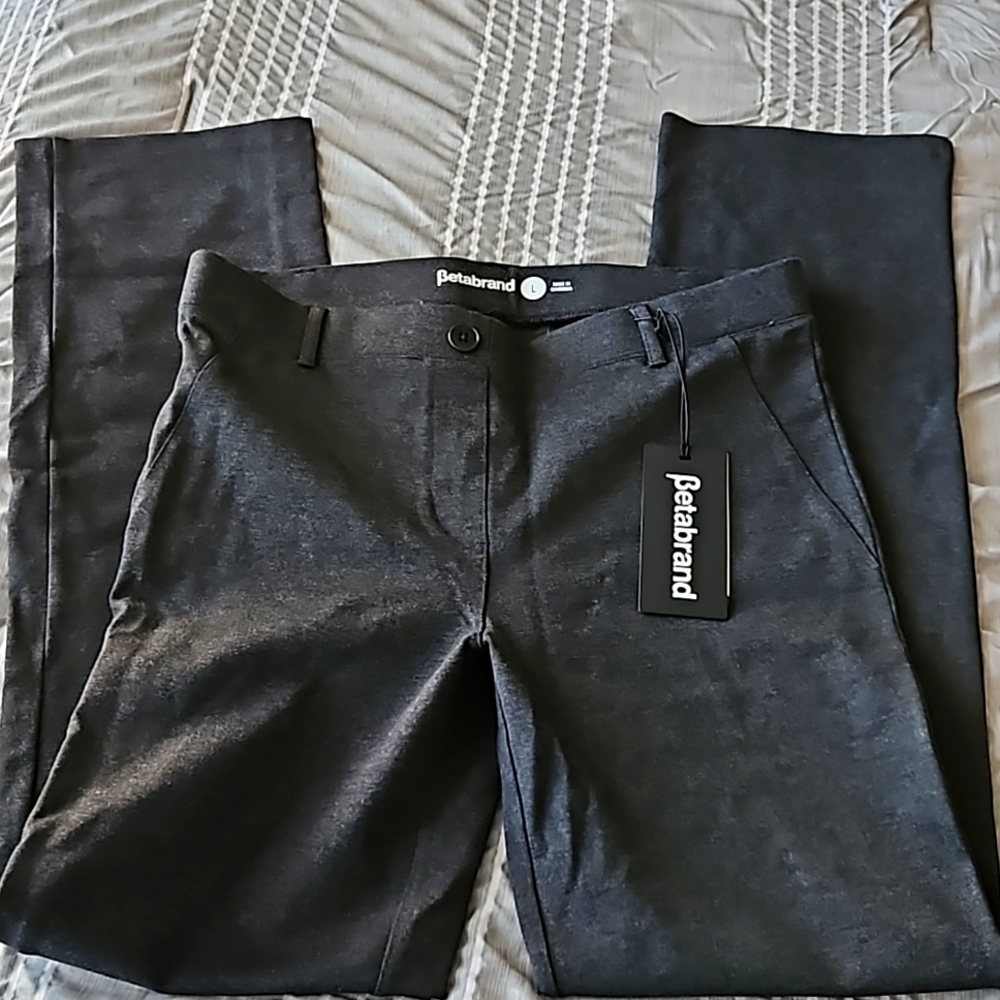 Betabrand Dress Pant Yoga Pants straight leg